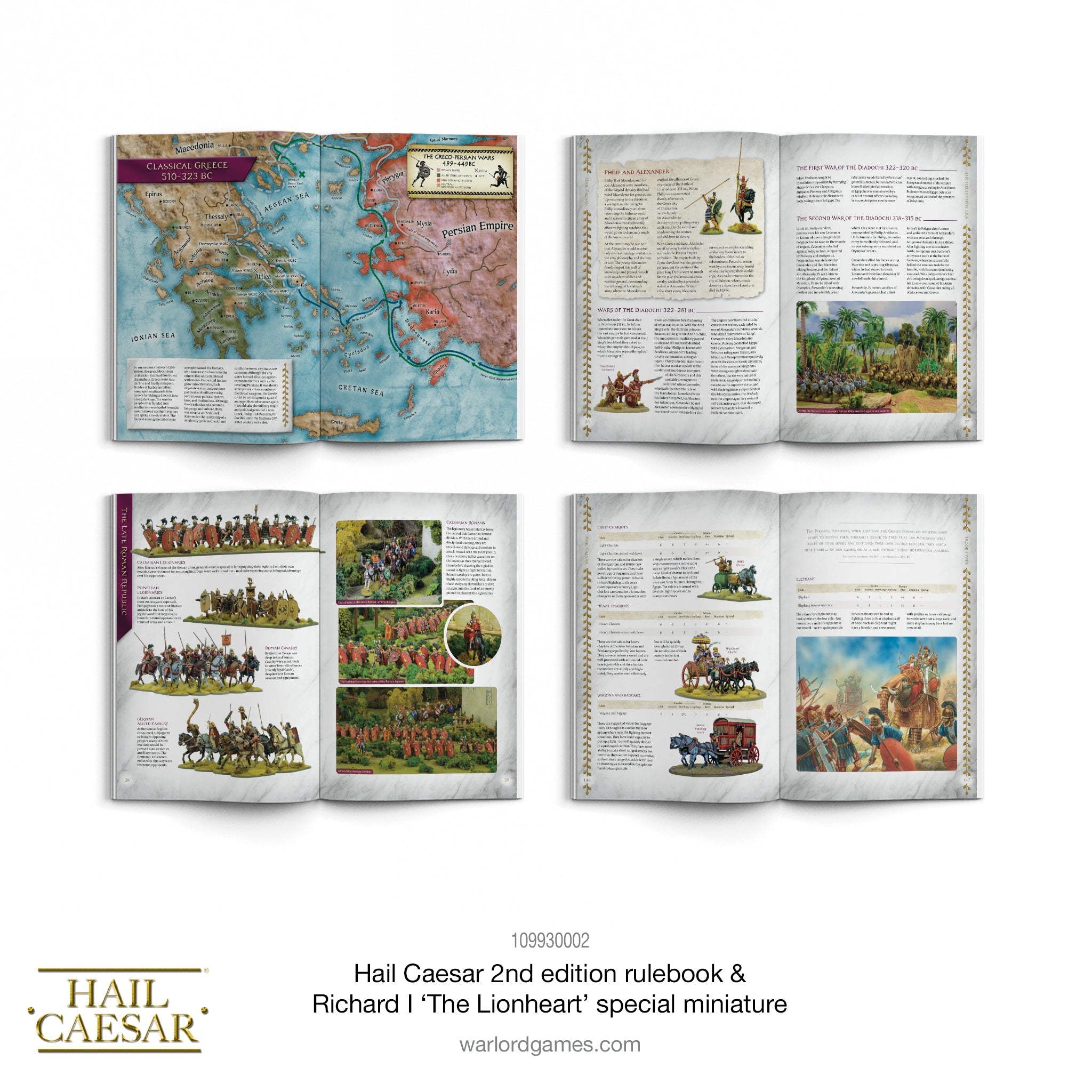 Hail Caesar rulebook (2nd edition) & Richard I, The Lionheart Special Figure