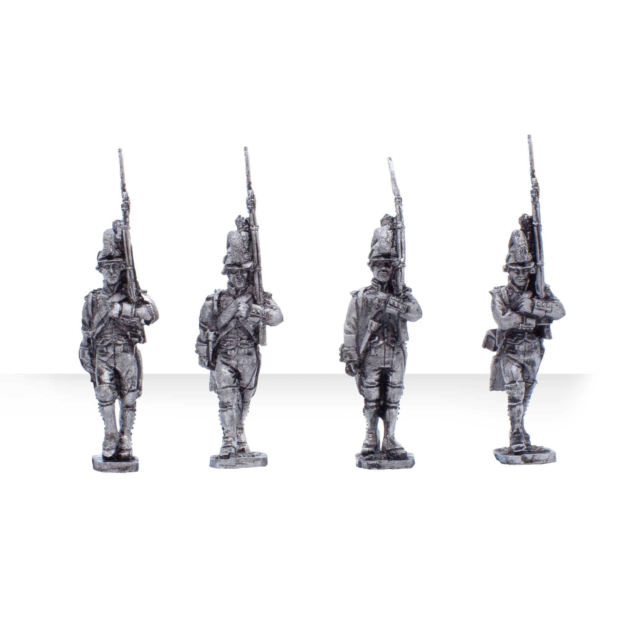 Soldiers of the Ancien Regime Marching Infantry x4