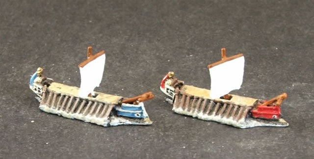 Roman Liburna (x2). The bireme Penticonter 'Frigate' of The Roman Navy