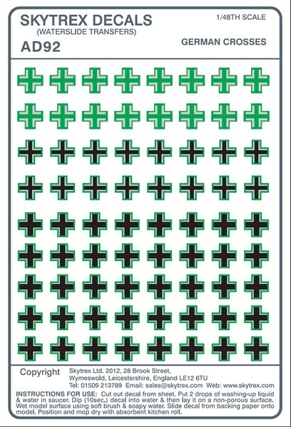 German Crosses in 1/48 scale
