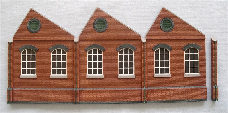 Single storey, left facing north light building facade