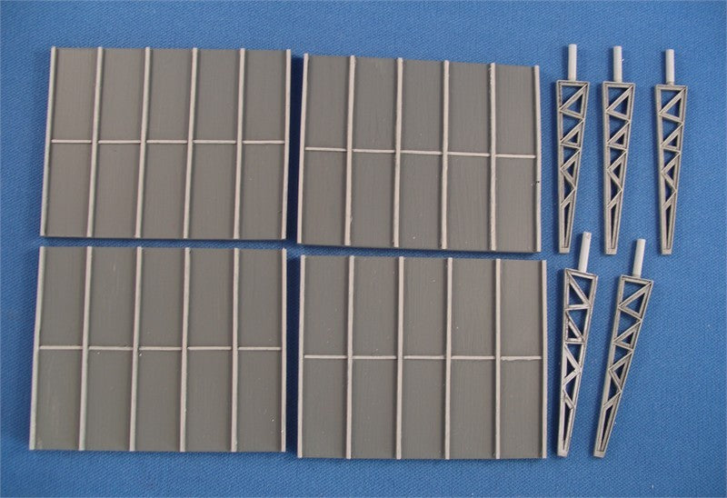 5 Brackets & 4 Canopy Sections Making A Projecting Canopy