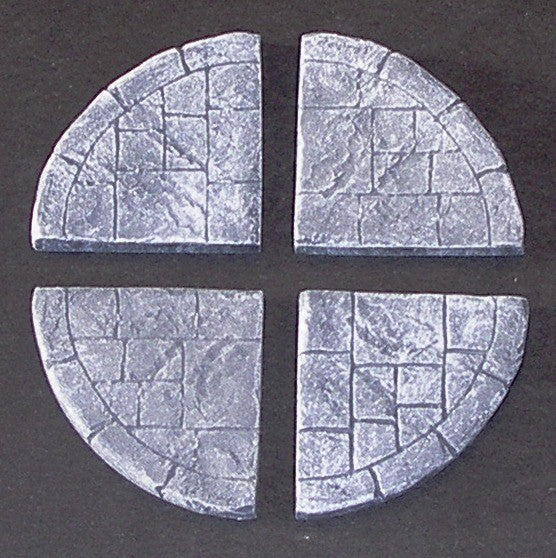 Pavement corner quadrants