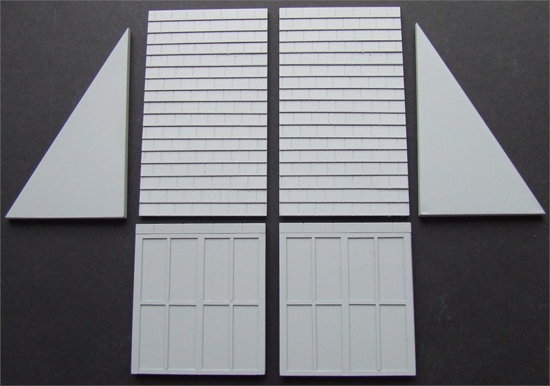 2-Bay North-Light shallow relief roof section pack.