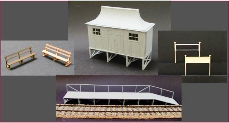GWR Wooden Halt Set