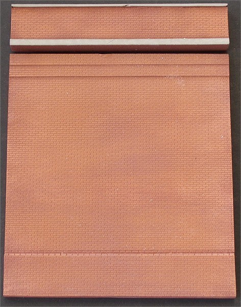 High brick retaining wall & separate parapet UNPAINTED