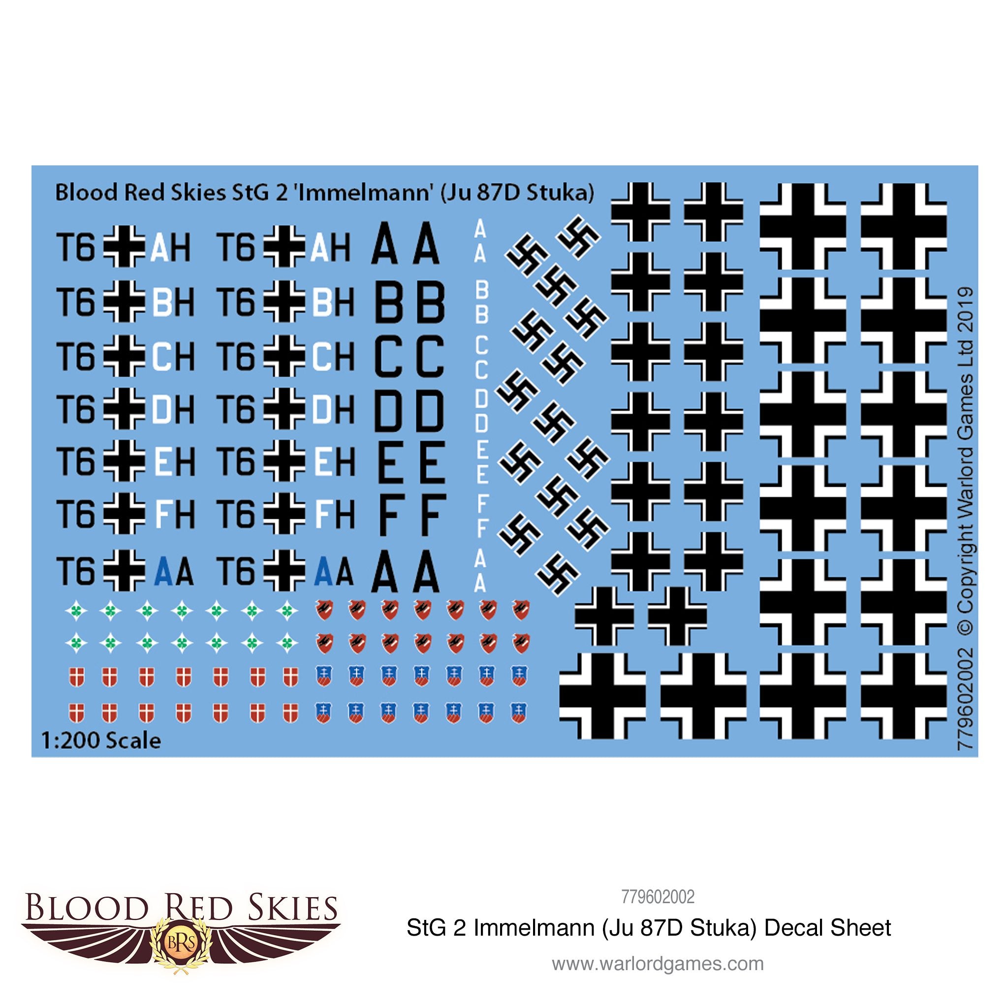 StG 2 Immelmann (Ju 87D Stuka) decal sheet