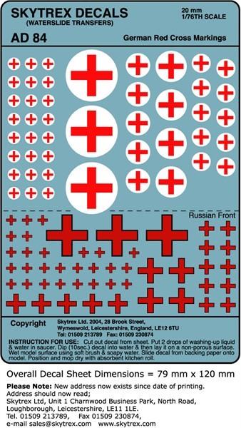 German Red Cross Markings (20mm)