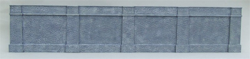 Length of stone retaining wall & buttresses