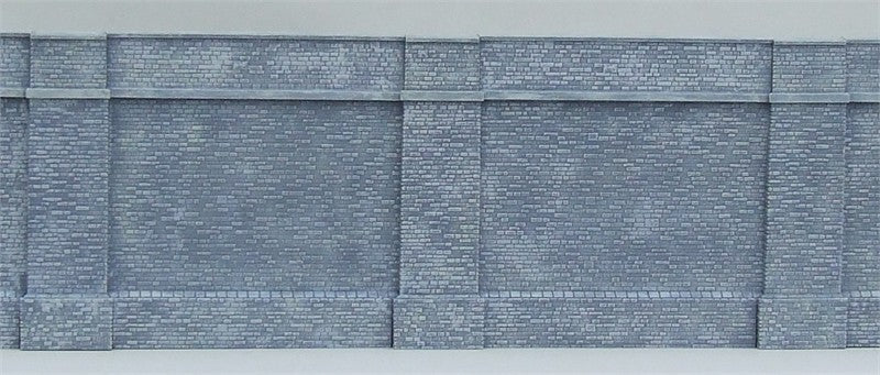 Length of stone retaining wall & buttresses