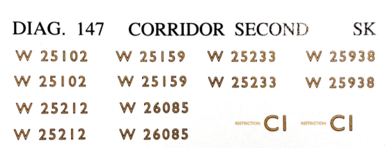 Diag. 147 Corridor Second SK (2 Pack)