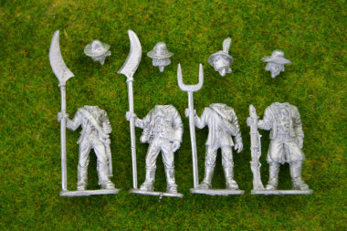 Four Chouan Rebels polearms