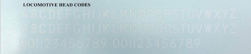 Locomotive Head Codes Decal