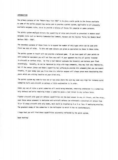 Modern Navy Lists (Chris Shaw, 1982)