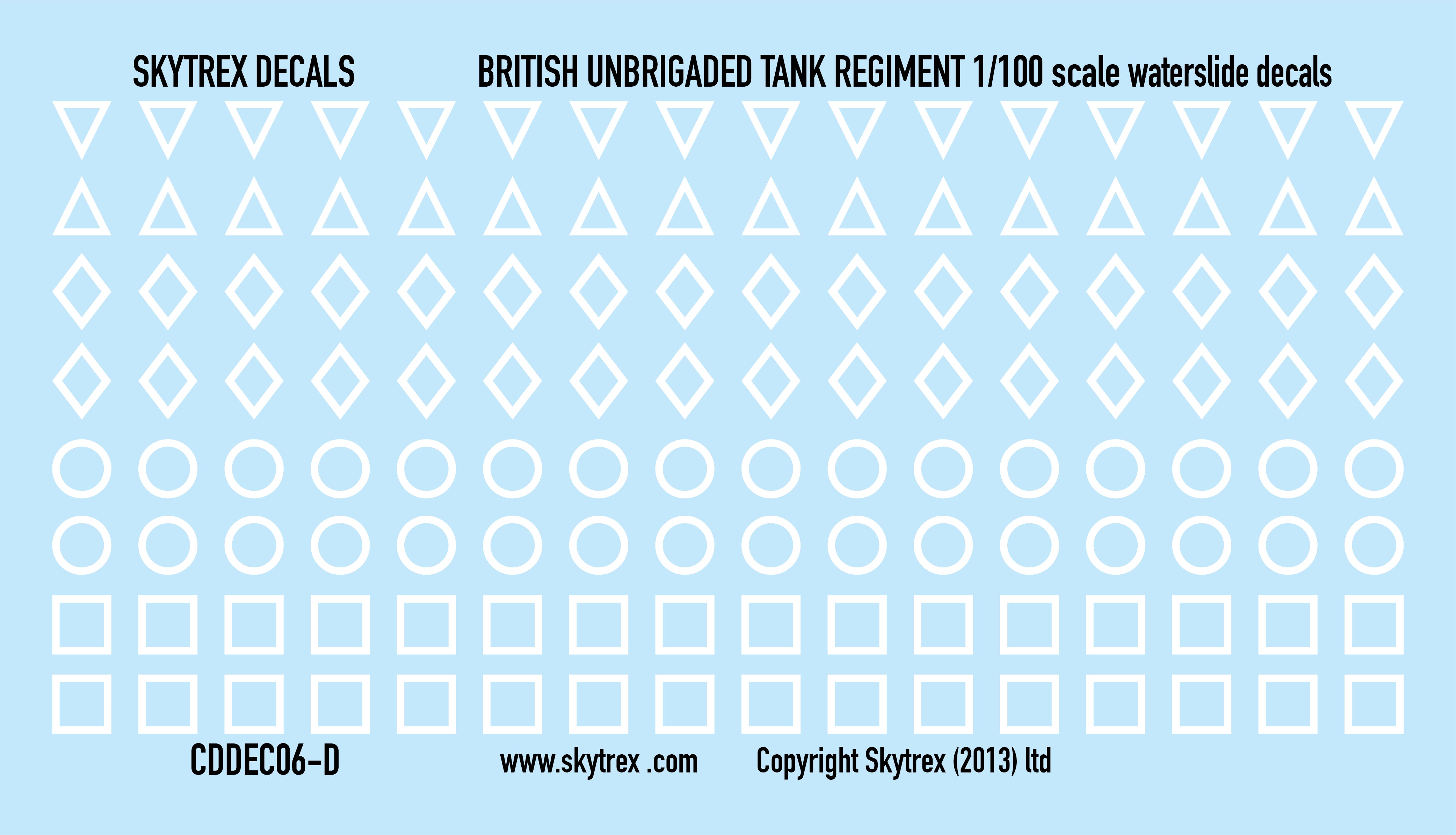 British Tank Markings - White