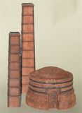 Large brick kiln chimney.