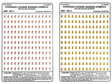 Over head Livewire Warning Symbols Decals (Pack 1)